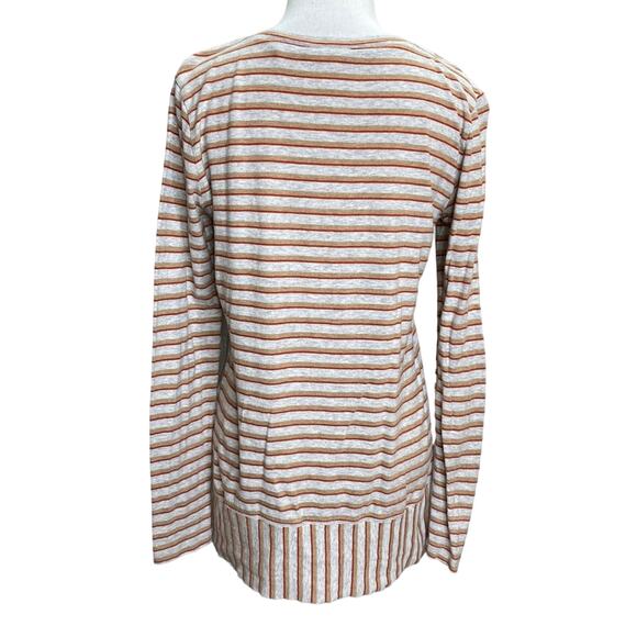 CAbi Striped V-Neck Skipper T-Shirt Small - Picture 4 of 6